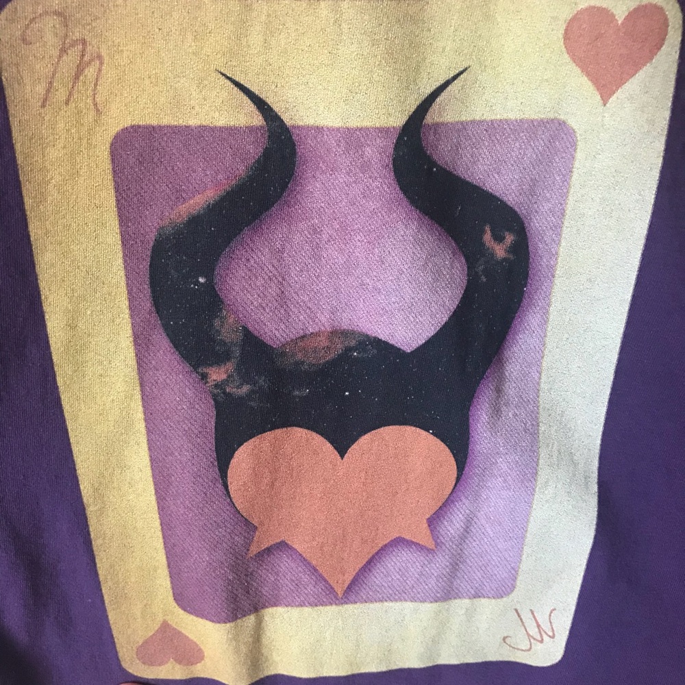 American Apparel Maleficent Playing Card Graphic T